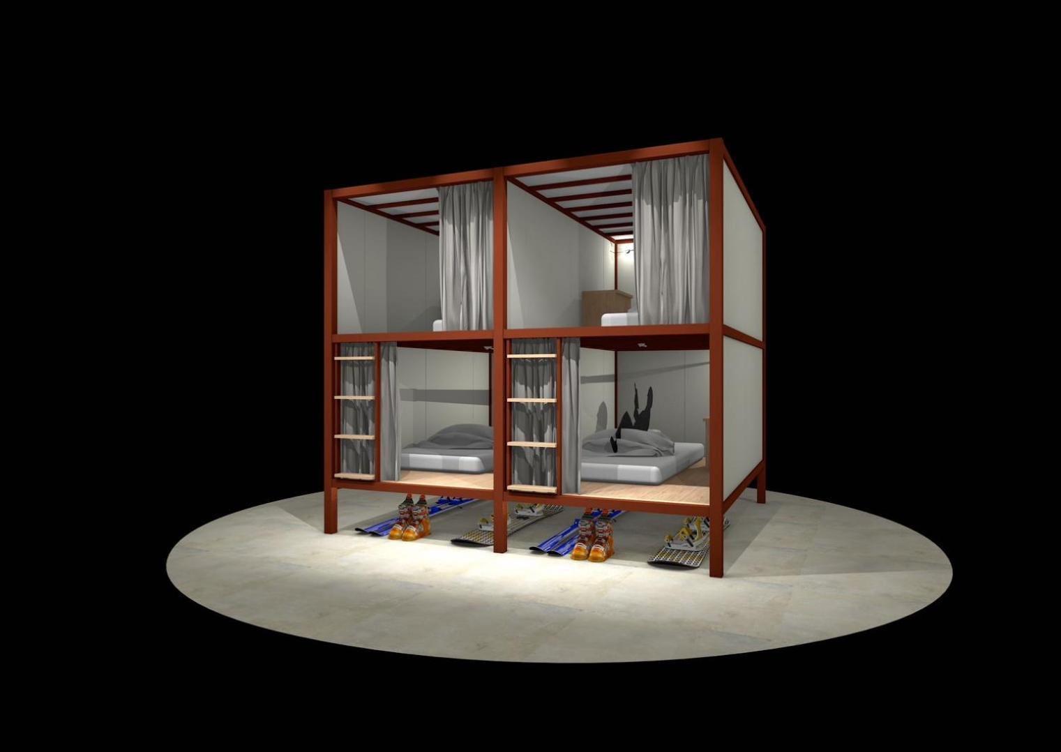 Single Bed Female Dormitory Room